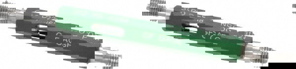 Plug Thread Gage: 1/4-28 Thread, 2B Class, Double End, Go & No Go